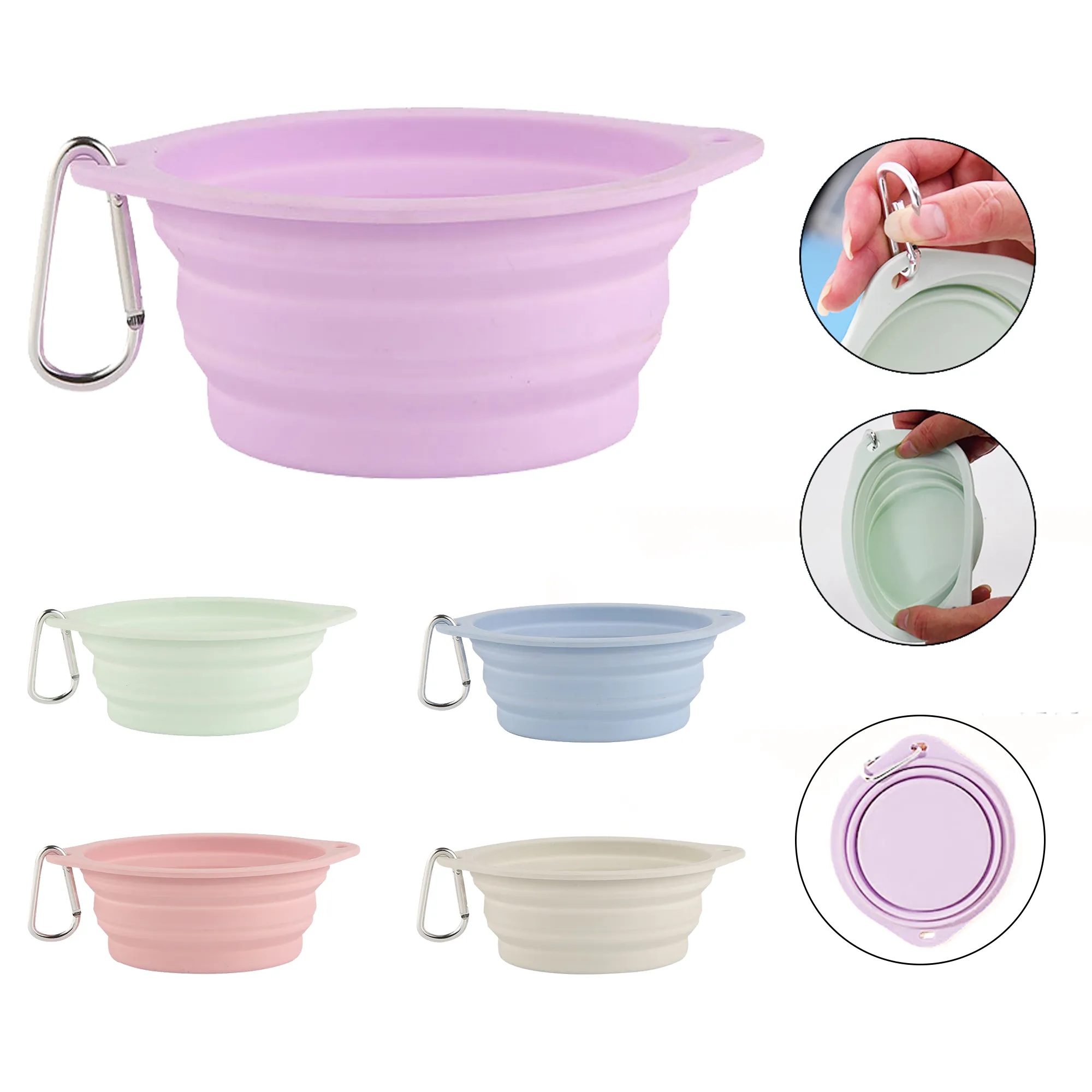 Pet Silicone Folding Bowl 6
