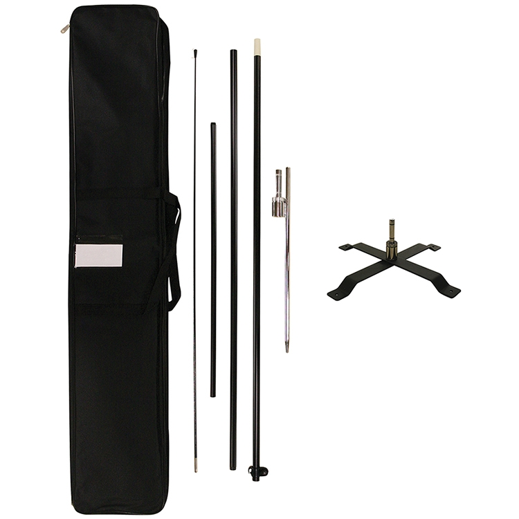 10' Portable Double Sided Teardrop Kit with Cross Base 7