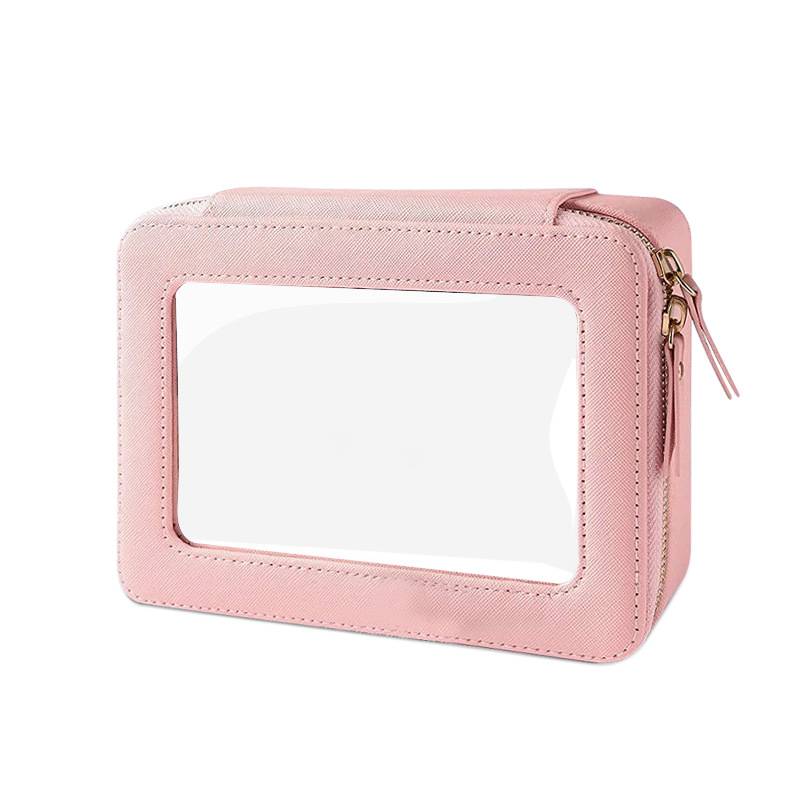 Clear and Waterproof Portable Travel Makeup Bag 2