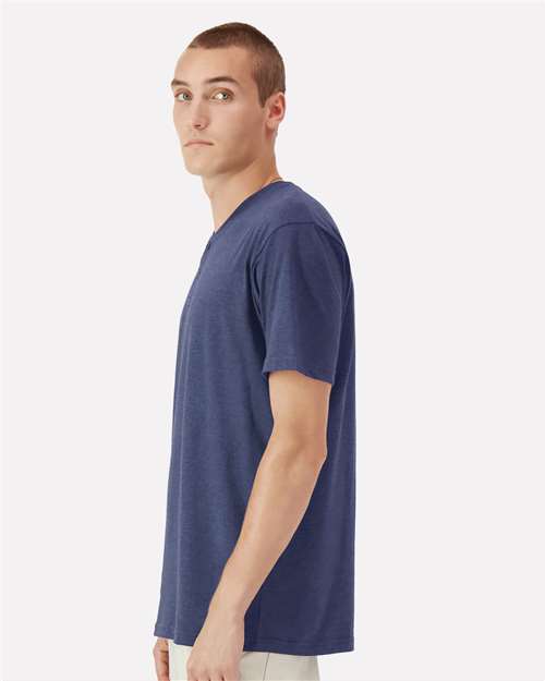 Unisex CVC Henley Tee - 2004CVC 53