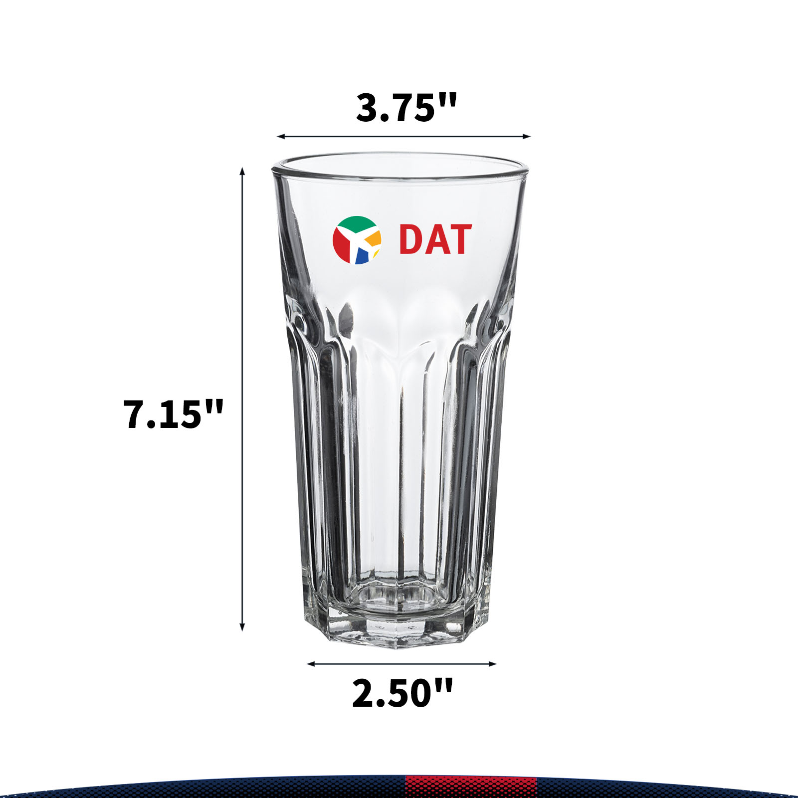 22 oz. Nolux Tall Beer Glass 1