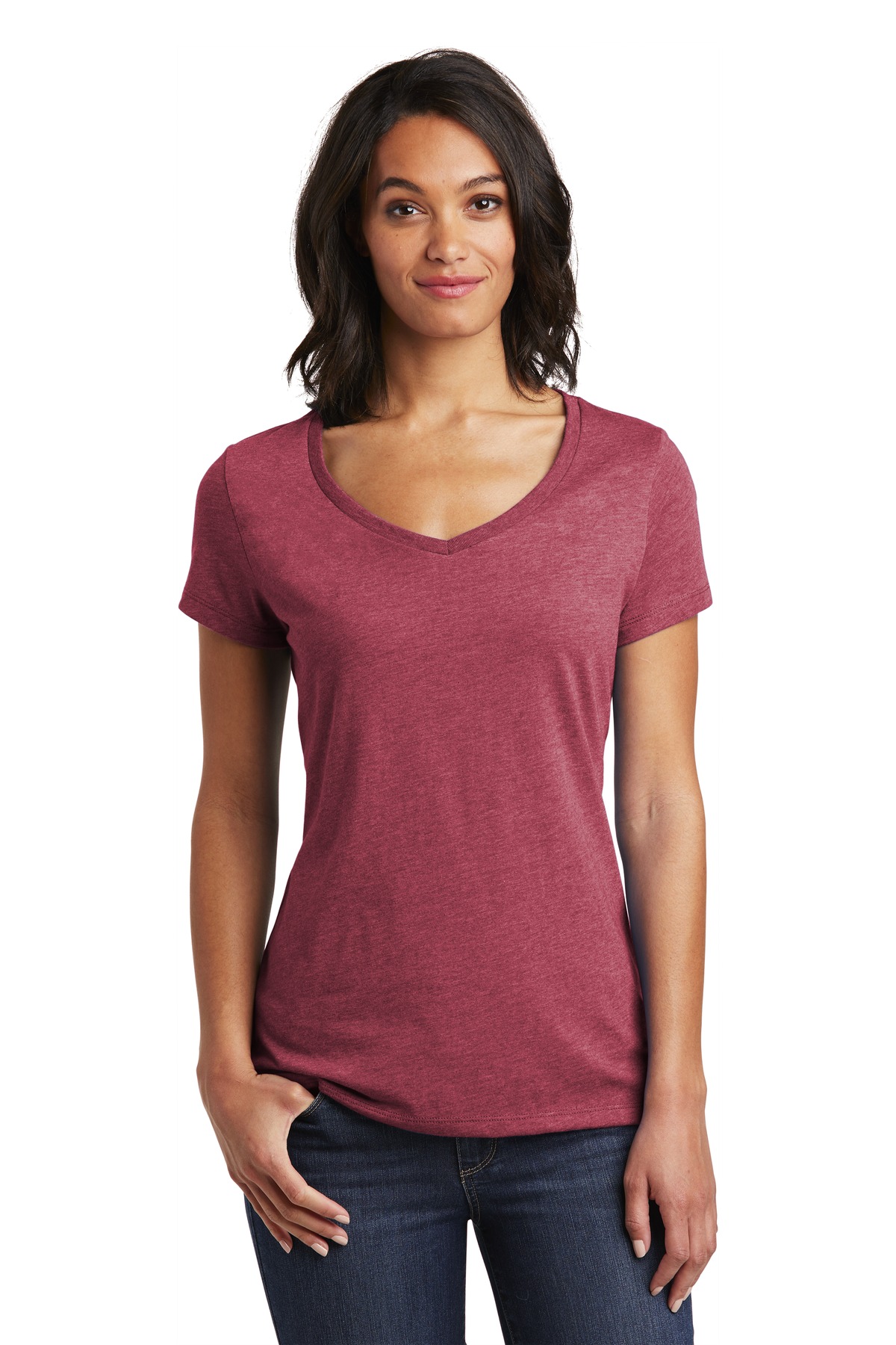 District Women's Very Important Tee V-Neck. DT6503 14