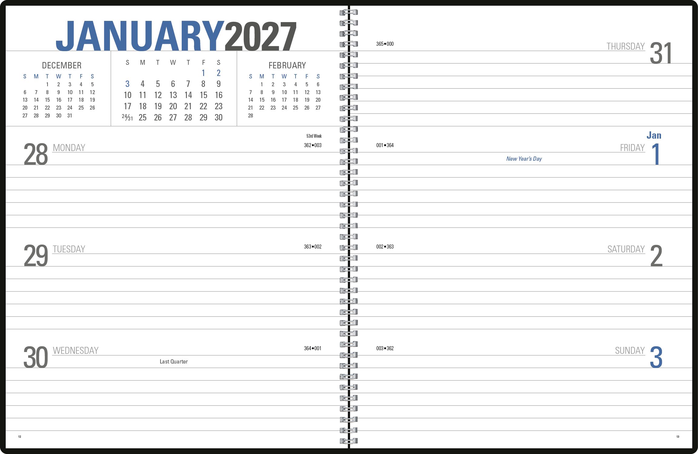 Triumph® Calendars Classic Weekly Planner 84