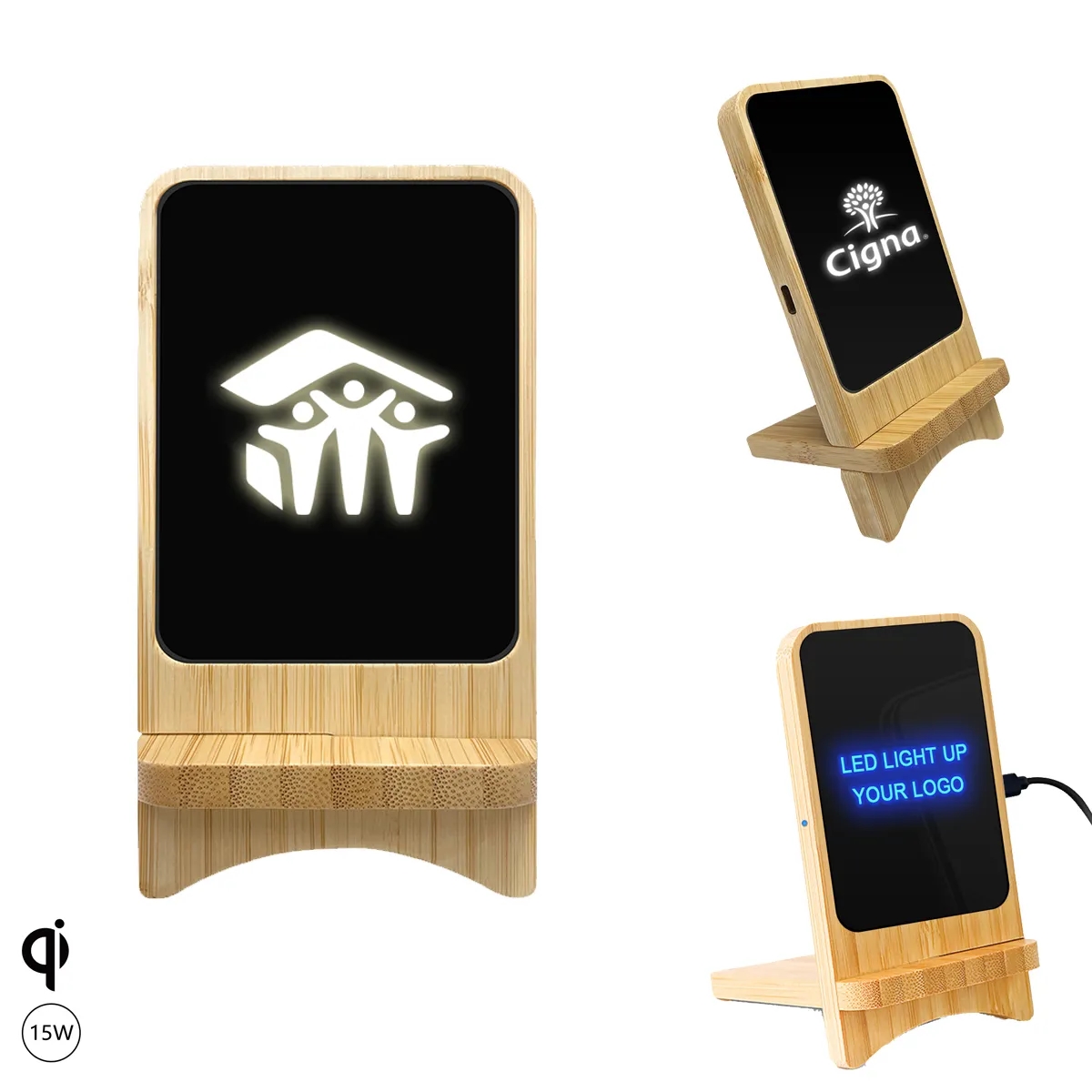 2 in 1 Eco-friendly 15W Wireless Charging Holder 5
