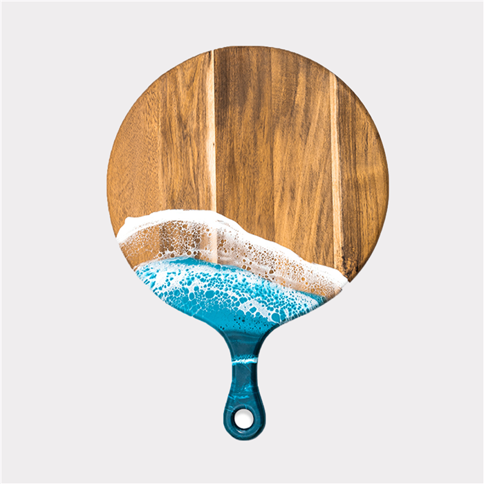 Round Paddle Acacia Cheese Board 7