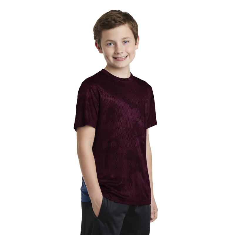 Sport-Tek Youth CamoHex Tee. 8