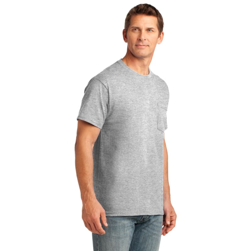 Port & Company Core Cotton Pocket Tee. 40