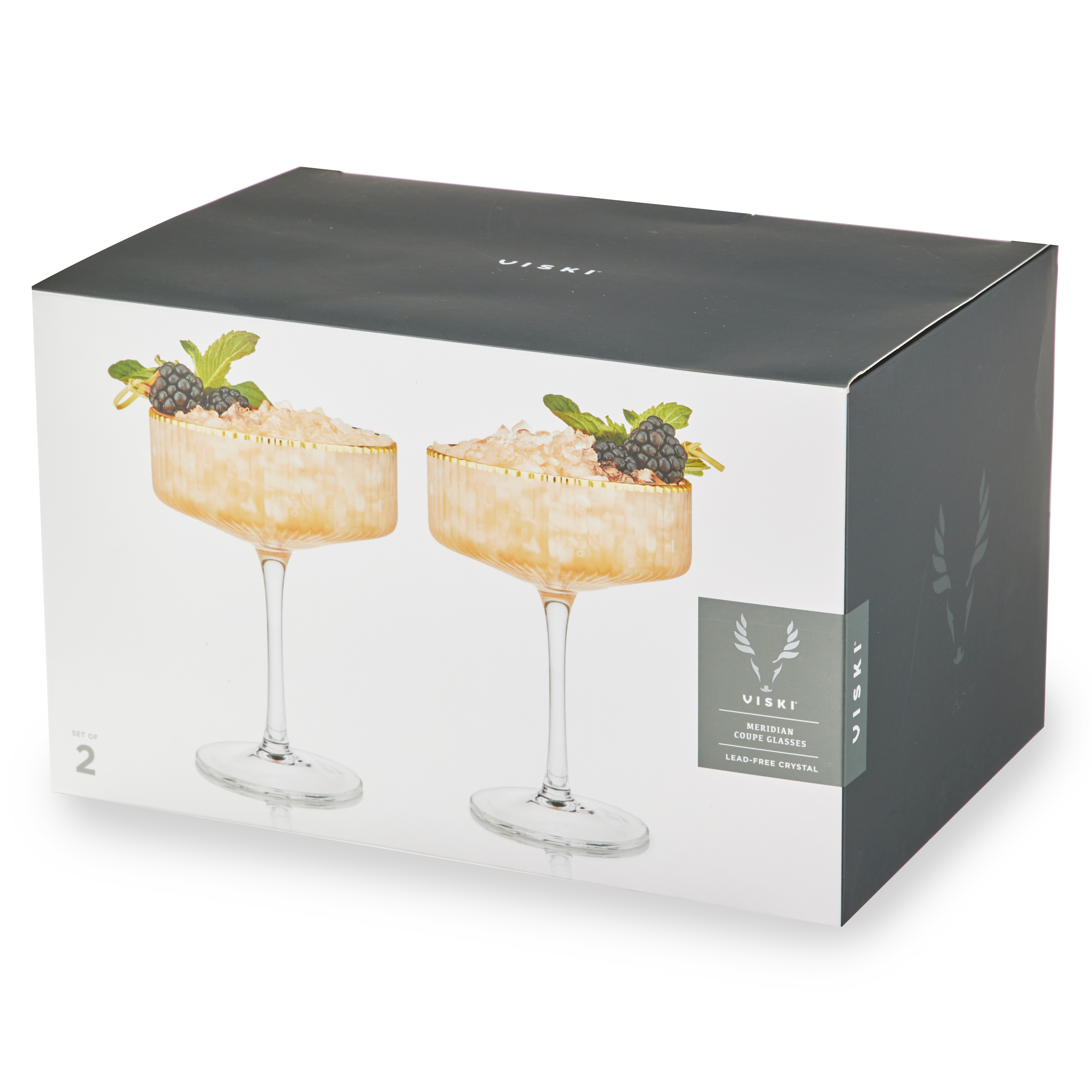 Viski® Meridian Coupe Glass, set of 2 4