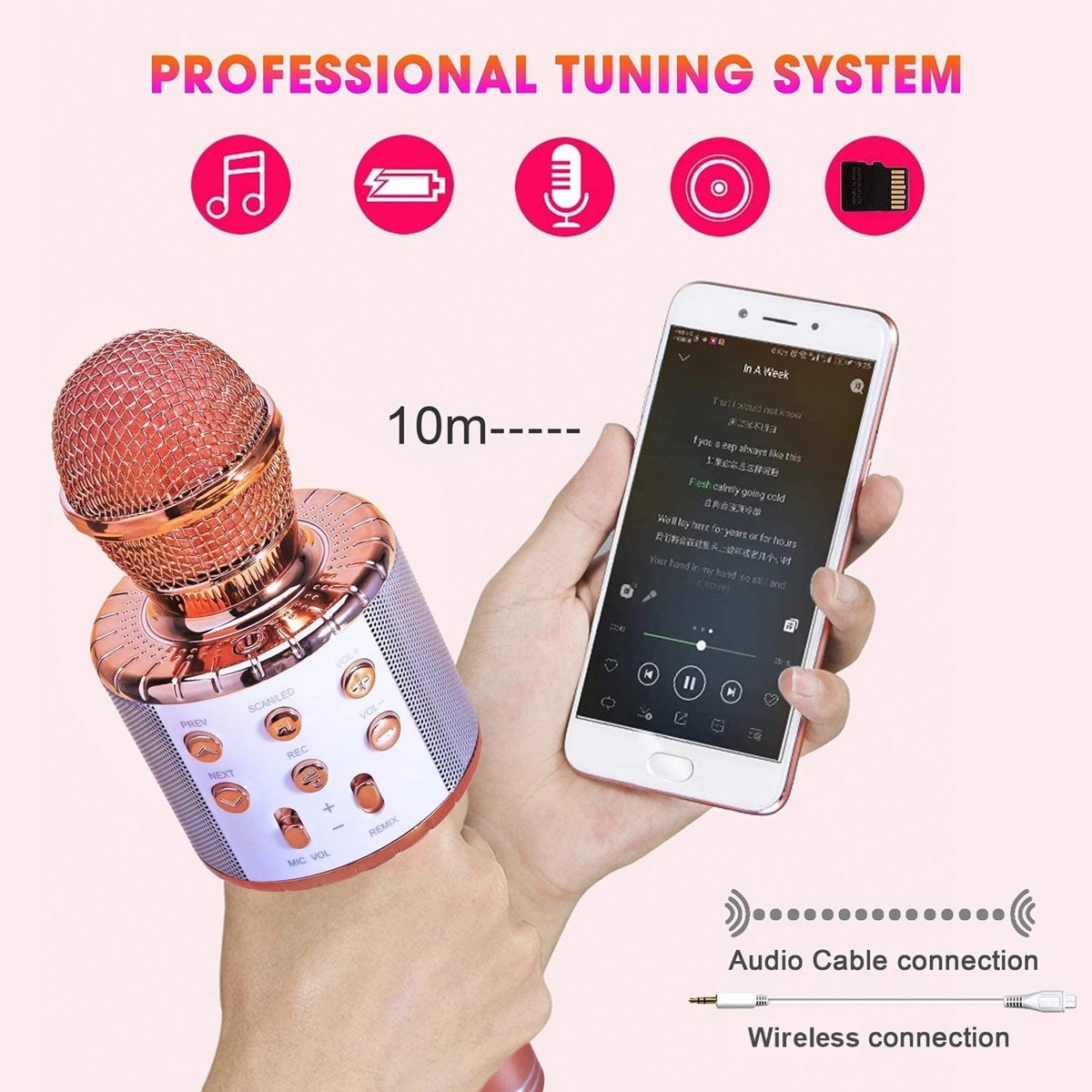 Wireless Bluetooth Karaoke Microphone 7