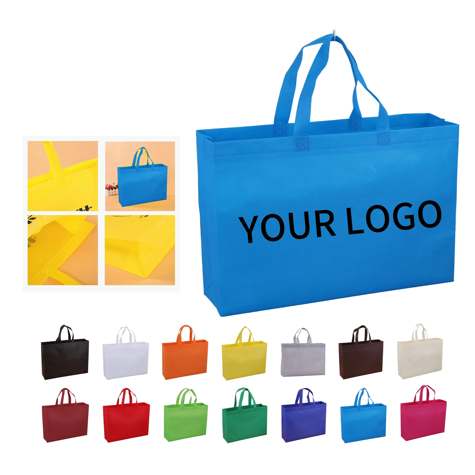 Non Woven Grocery Tote Bag 15x12.6 Inch 12