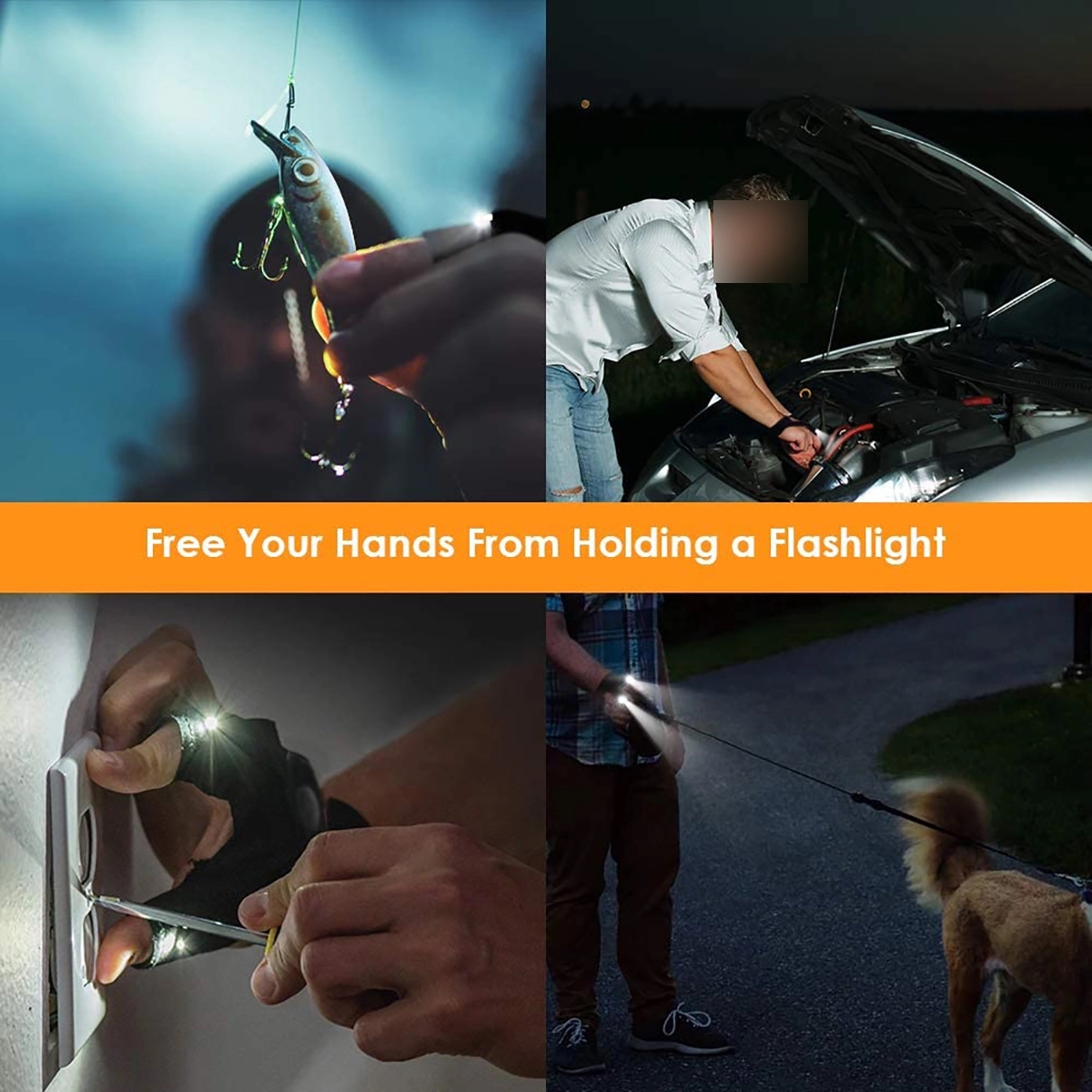 LED Flashlight Gloves 1PC 3