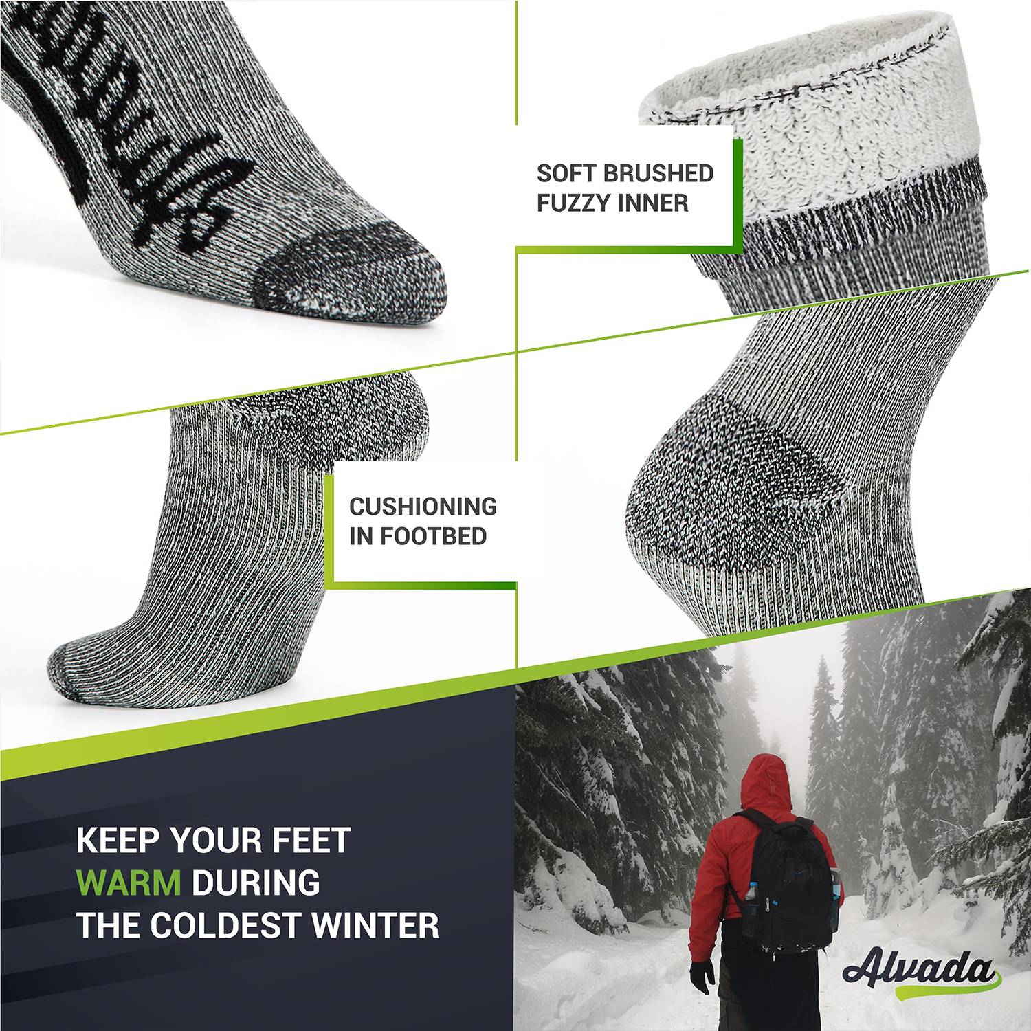 Winter Hiking Merino Wool Socks 4