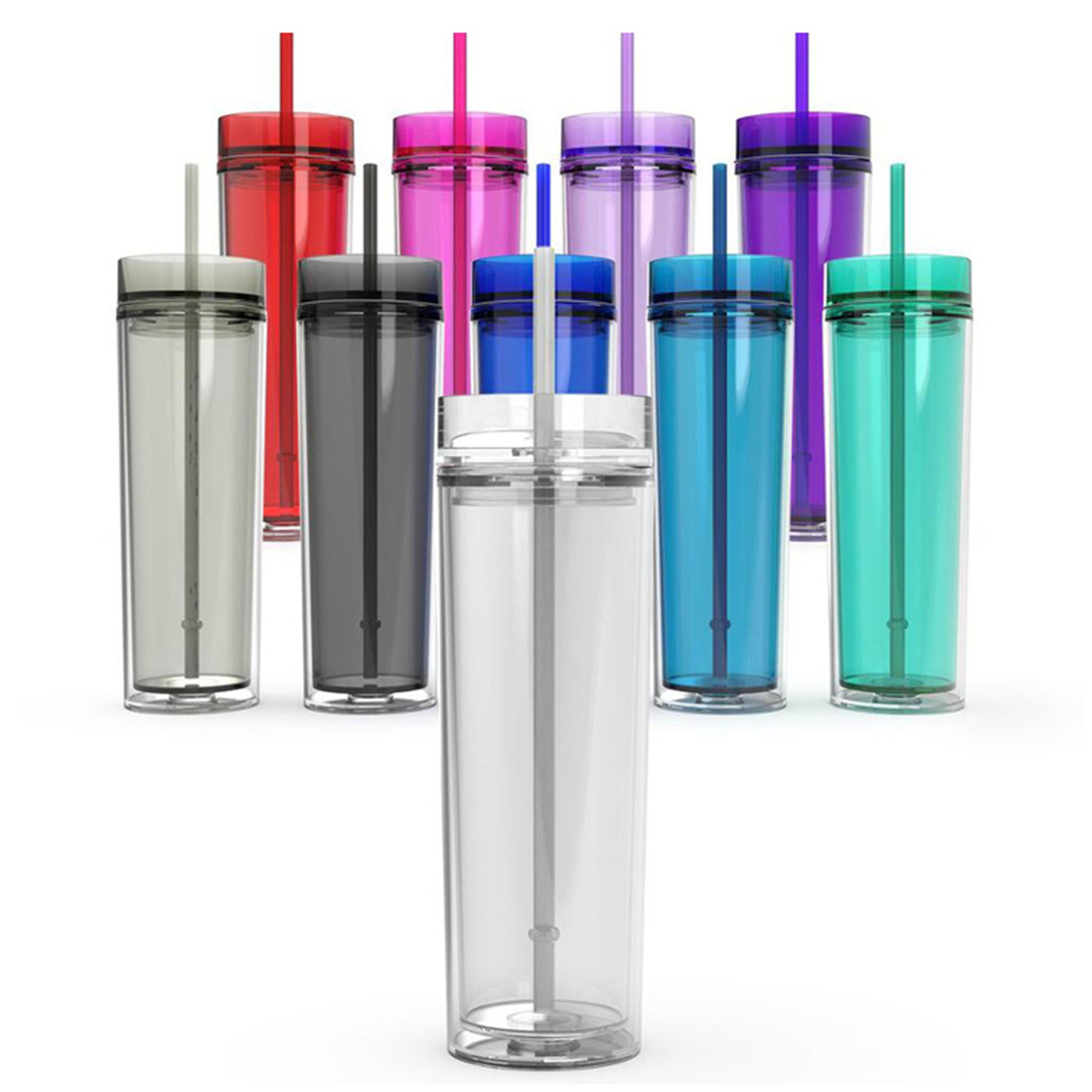16oz Double Layer Acrylic Skinny Tumbler 2