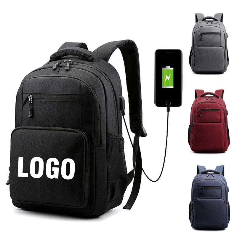 Custom Waterproof Laptop Backpack with USB Charging Port 3