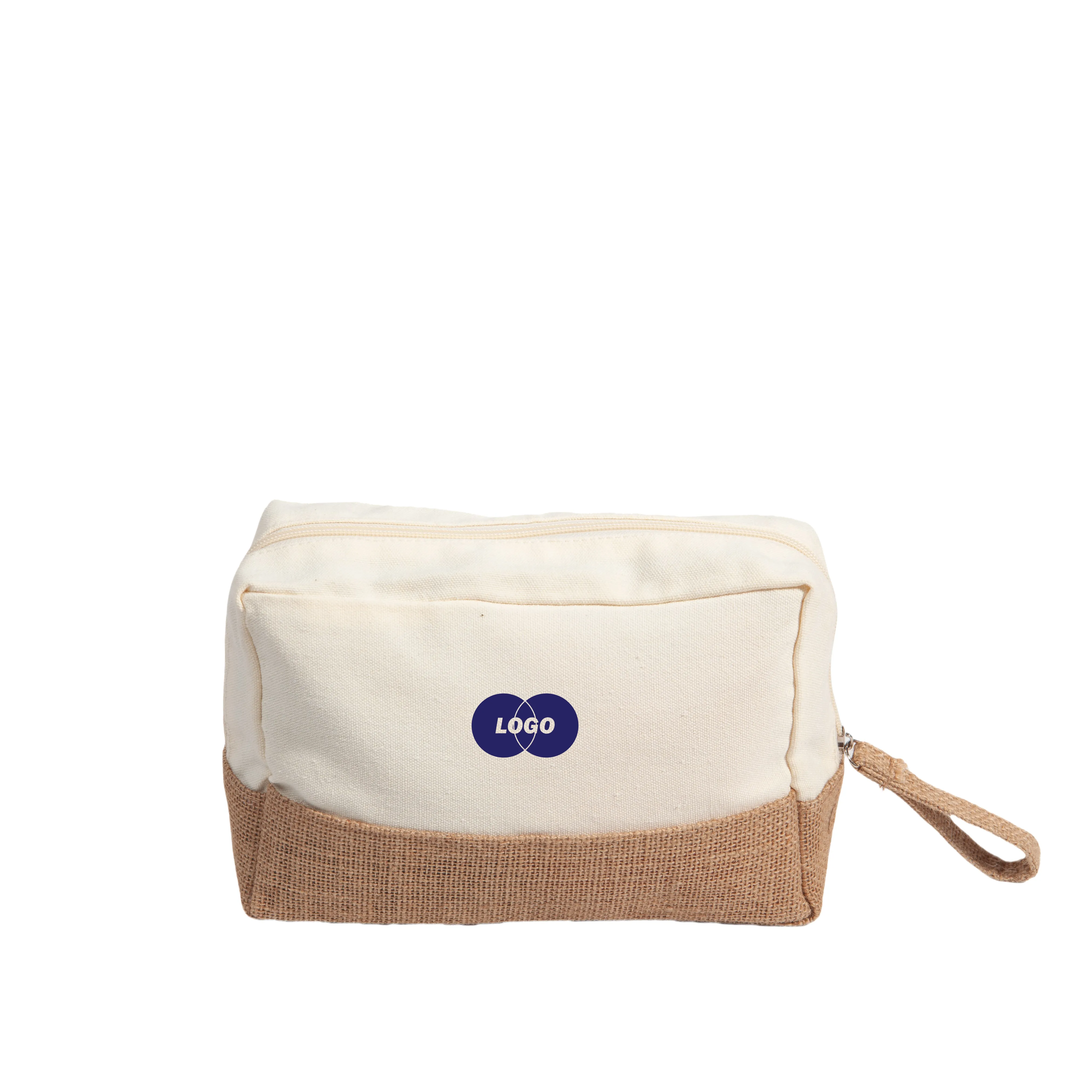 Jute-Trim Toiletry Bag 3