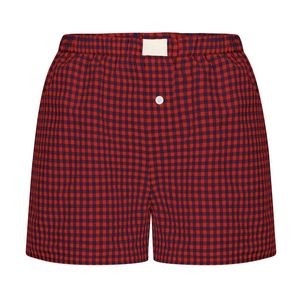 Womens Y2K Lounge Shorts Gingham Boxer Shorts 8