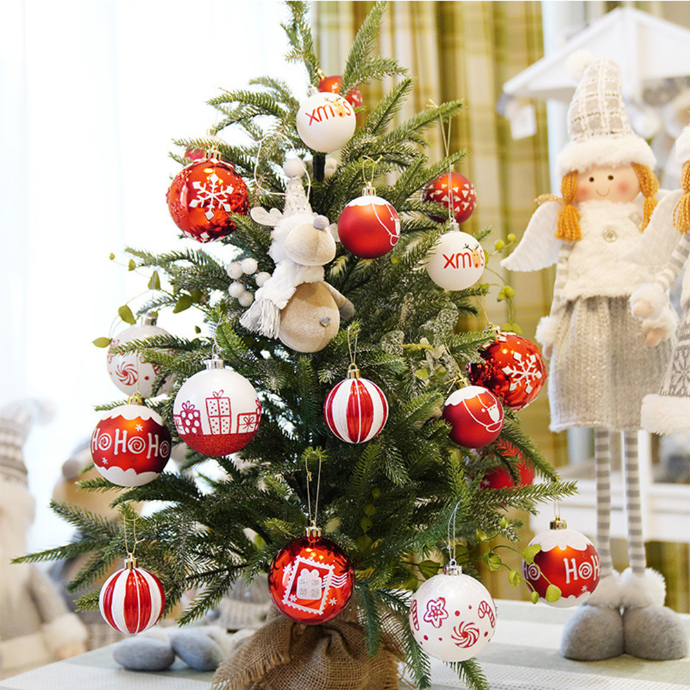 Christmas Tree 9pcs 6cm Colored Balls 7