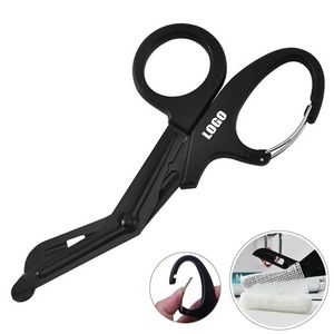 Emergency Medical Scissors With Carabiner Stainless Steel Blades 8