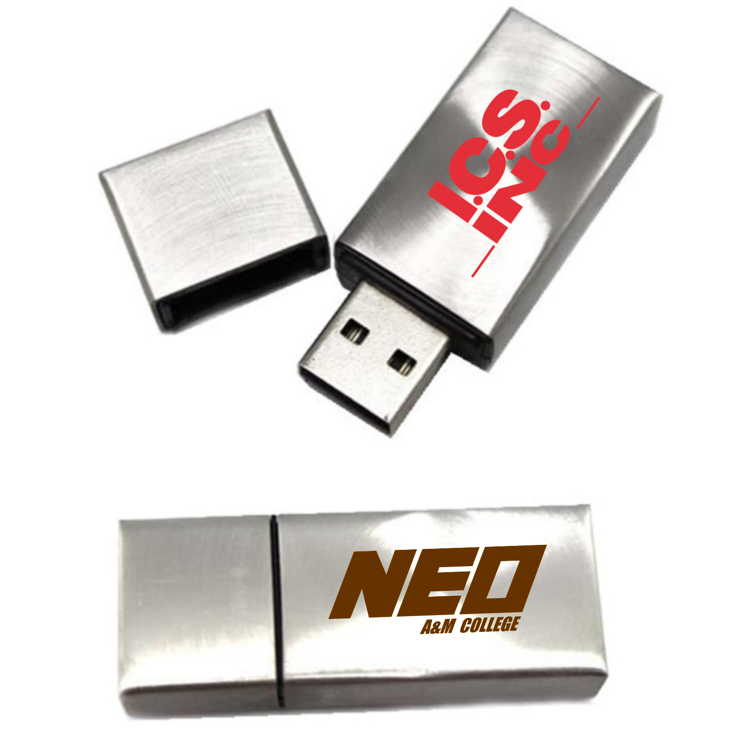 Metallic Radial USB Flash Drive 3