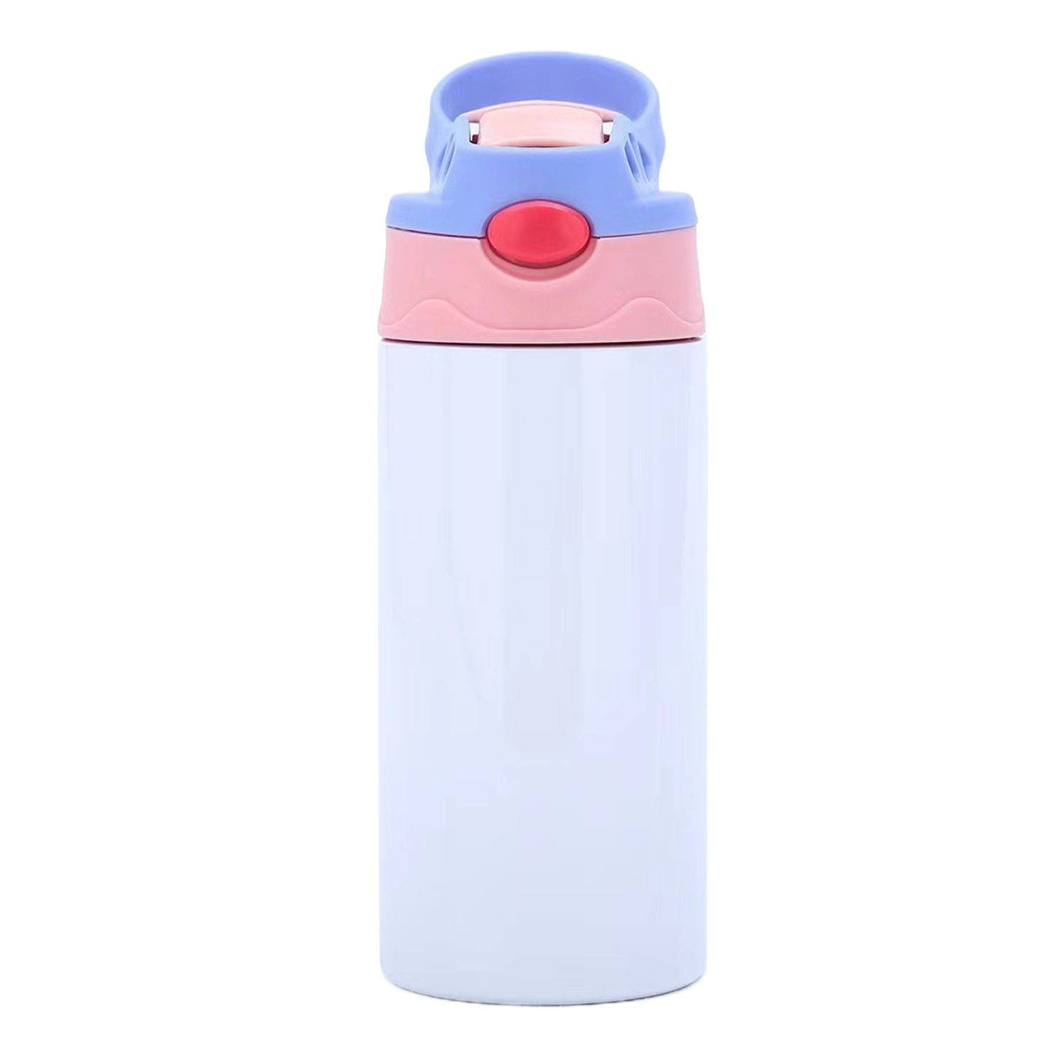 12oz Insulated Stainless Steel Bottle Straw Lid Handle 1