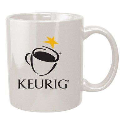 11 oz vitrified coffee mug - american white 1