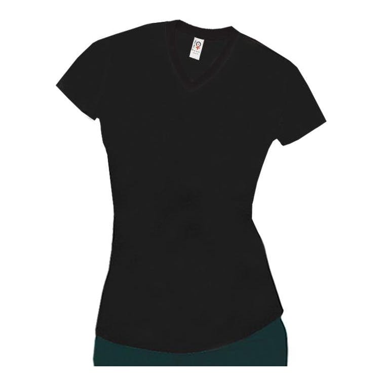 Women's Spandex T-Shirts - Black Large 1