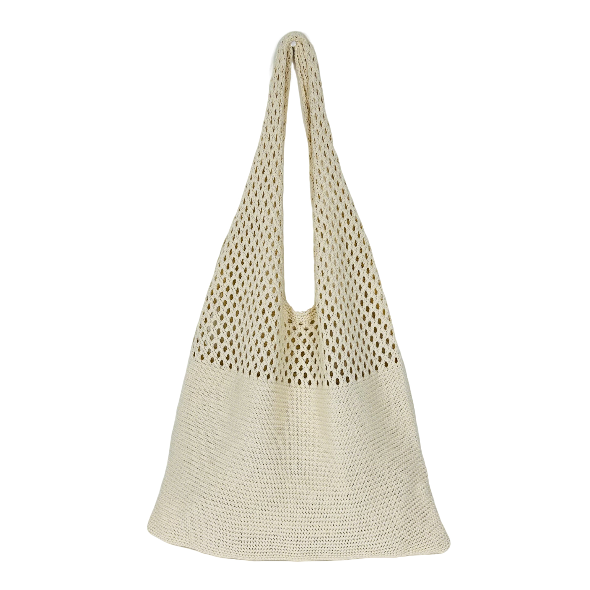 Reusable Knitted Tote Bag 25" x 15" Elastic Fabric 4