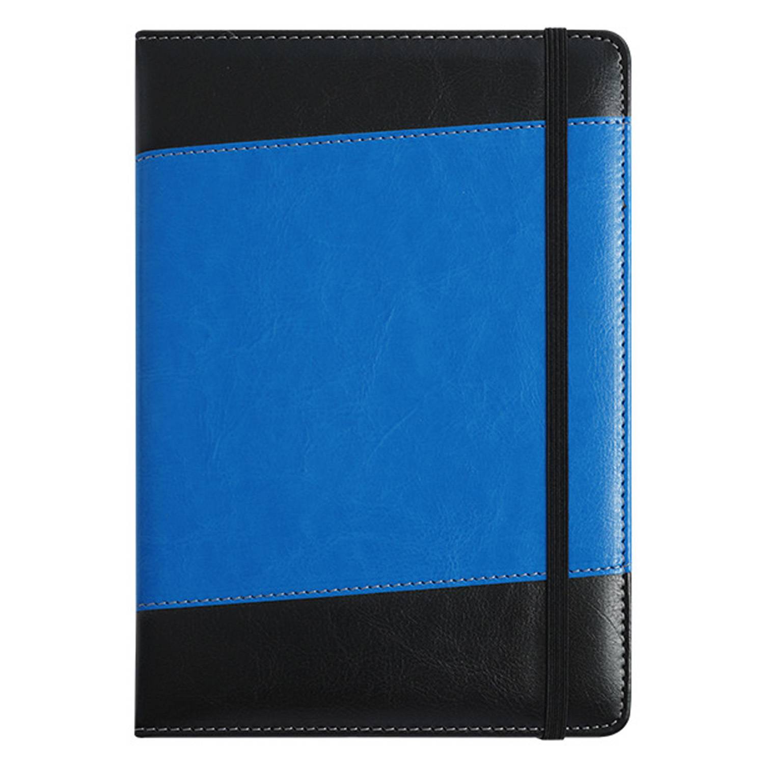 A5 PU Patchwork Business Notebook w/ Strap 16