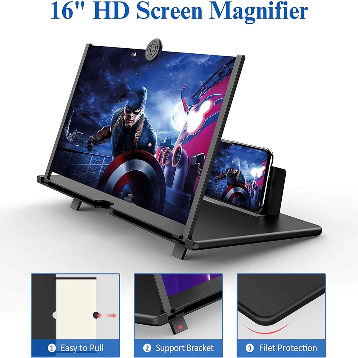 16" Phone Screen Magnifier Hd 2
