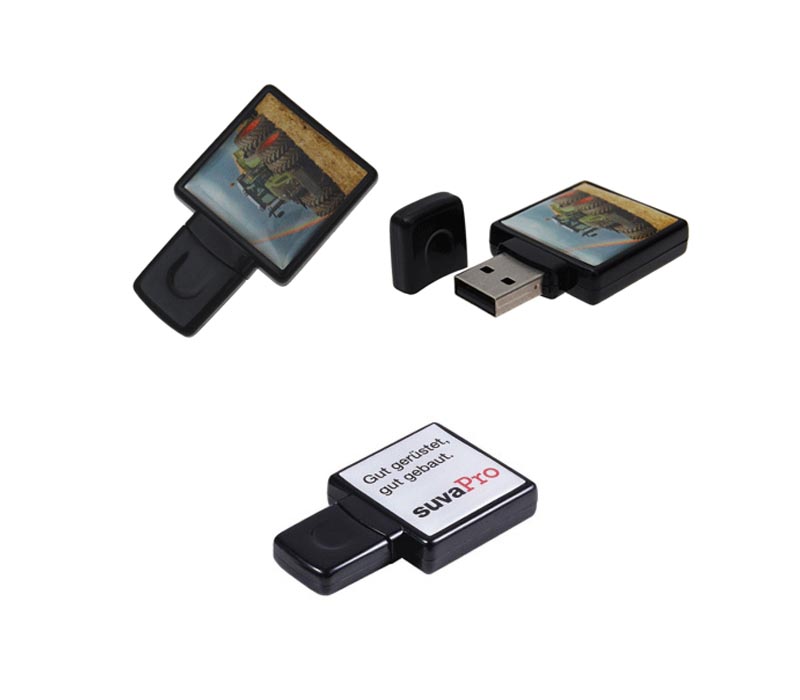 Square Epoxy Dome USB Flash Drive 1