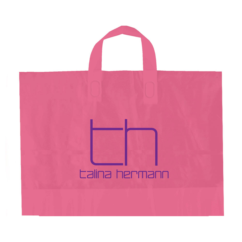 Color Frosted Soft Loop Handle Bags 10
