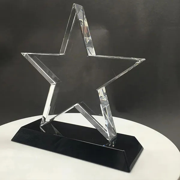 Clear Signature Crystal Star Award 5