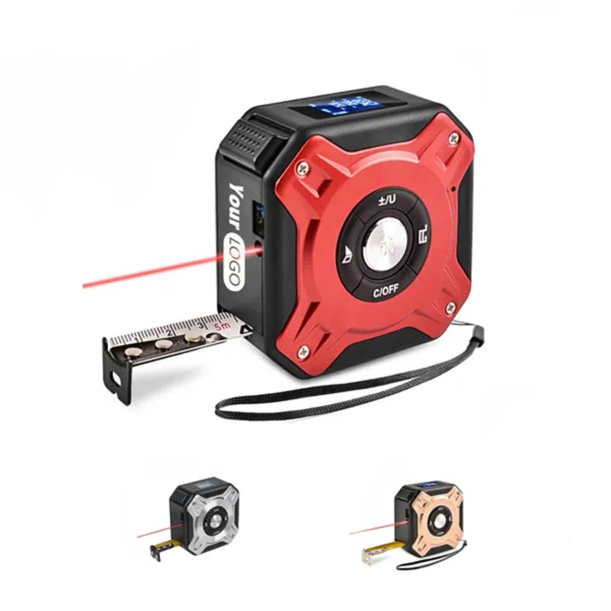 Aluminum Alloy Laser Tape Measure Rangefinder 1