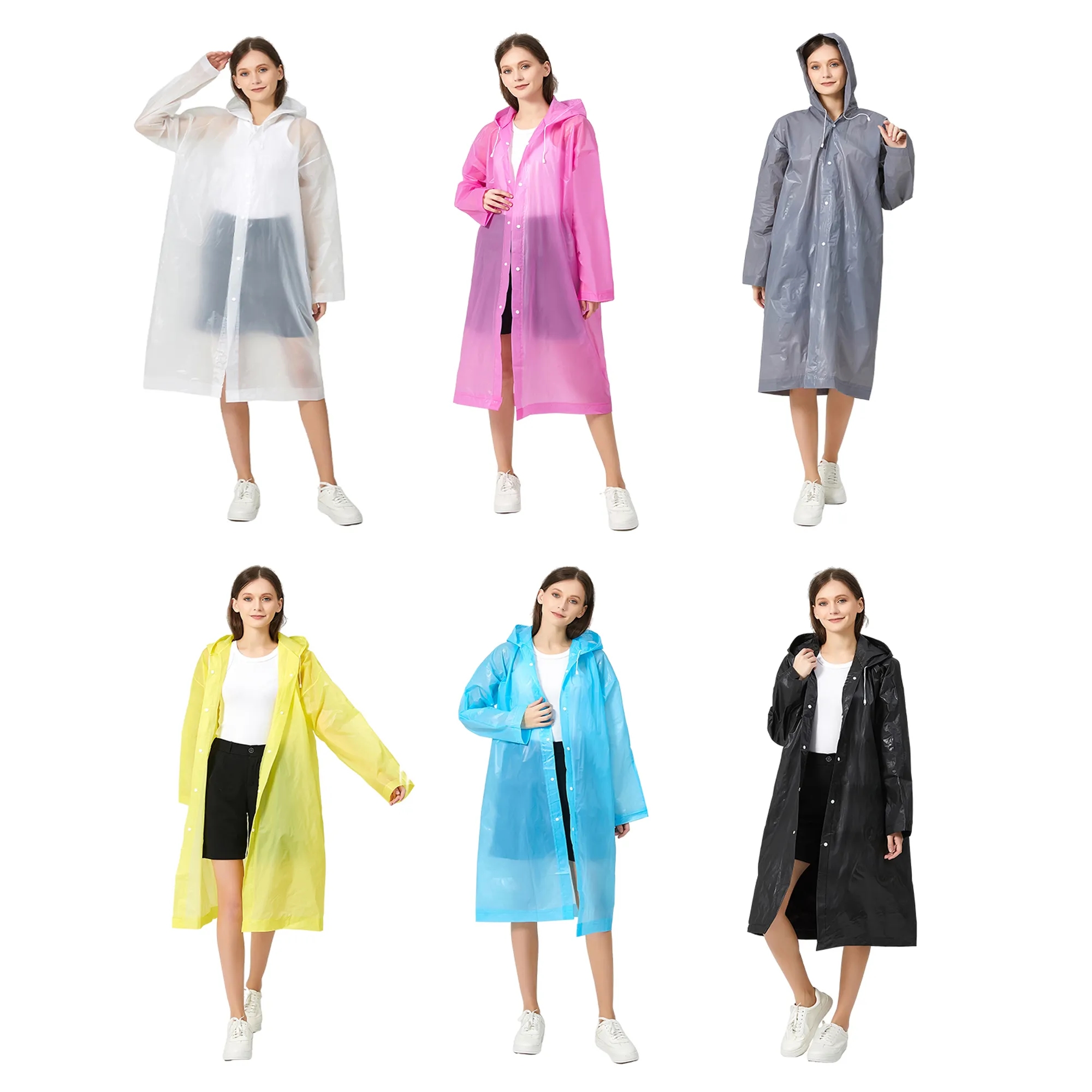 Unisex EVA Thickened Rain Poncho 5