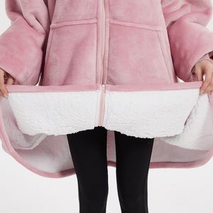 Womens Wearable Sweatshirt Oversized Hoodie Blanket 4