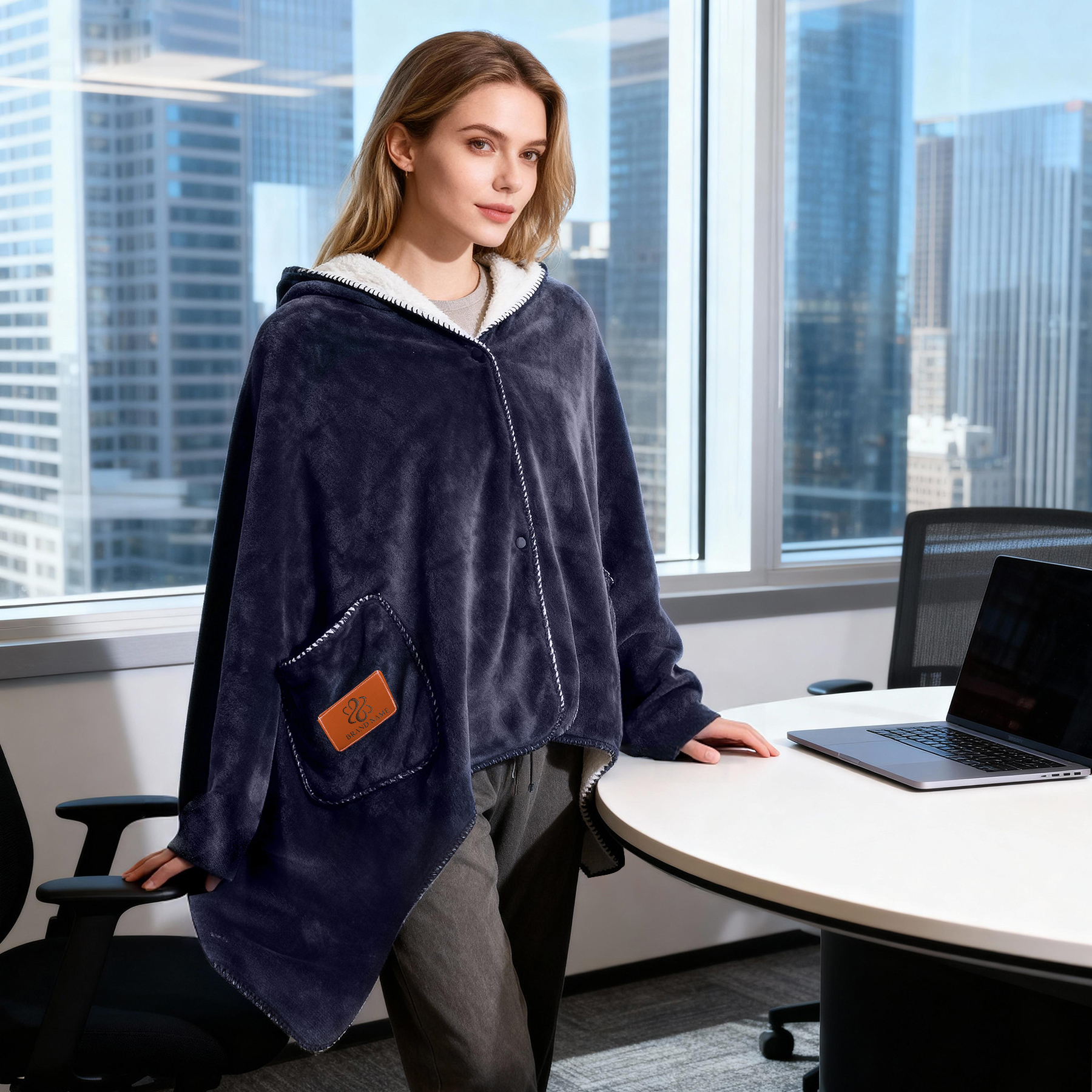 Full Color Sherpa Shawl Blanket – 30" X 70" 10