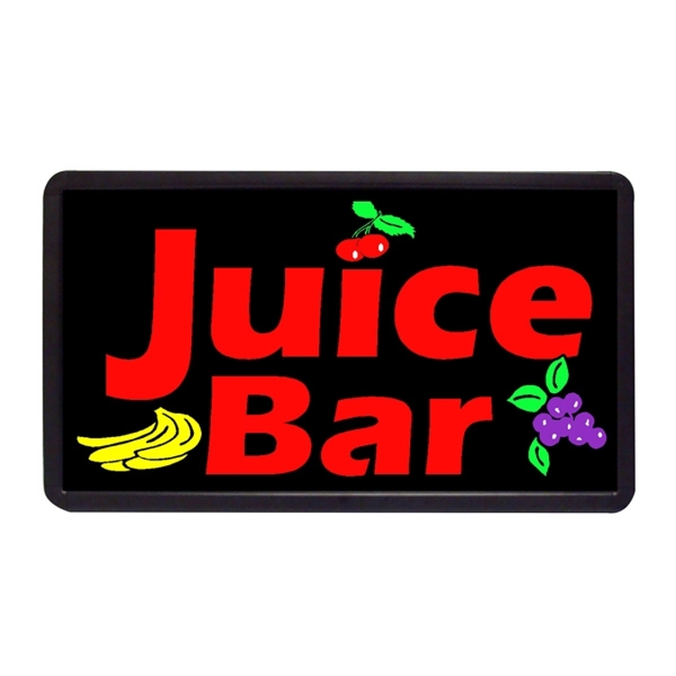 Juice Bar 13" x 24" Simulated Neon Sign