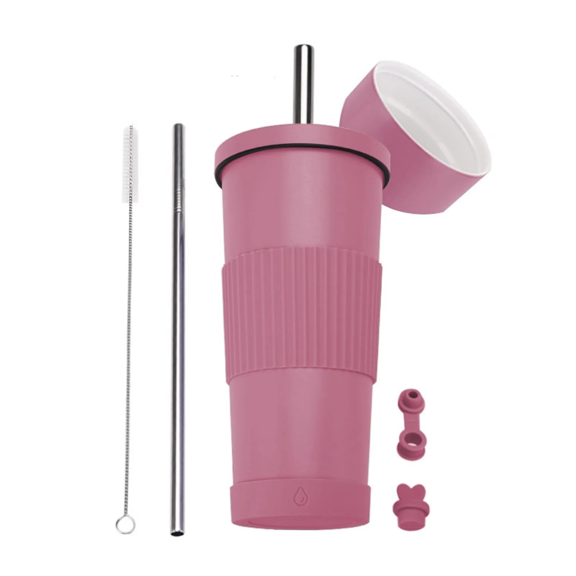 24oz Stainless Steel Straw Cup With Ceramic Inner Liner 11