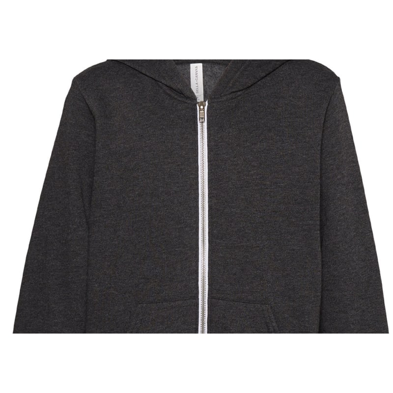 Bella + Canvas Youth Sponge Fleece Full-Zip Hooded Sweatshirt 10