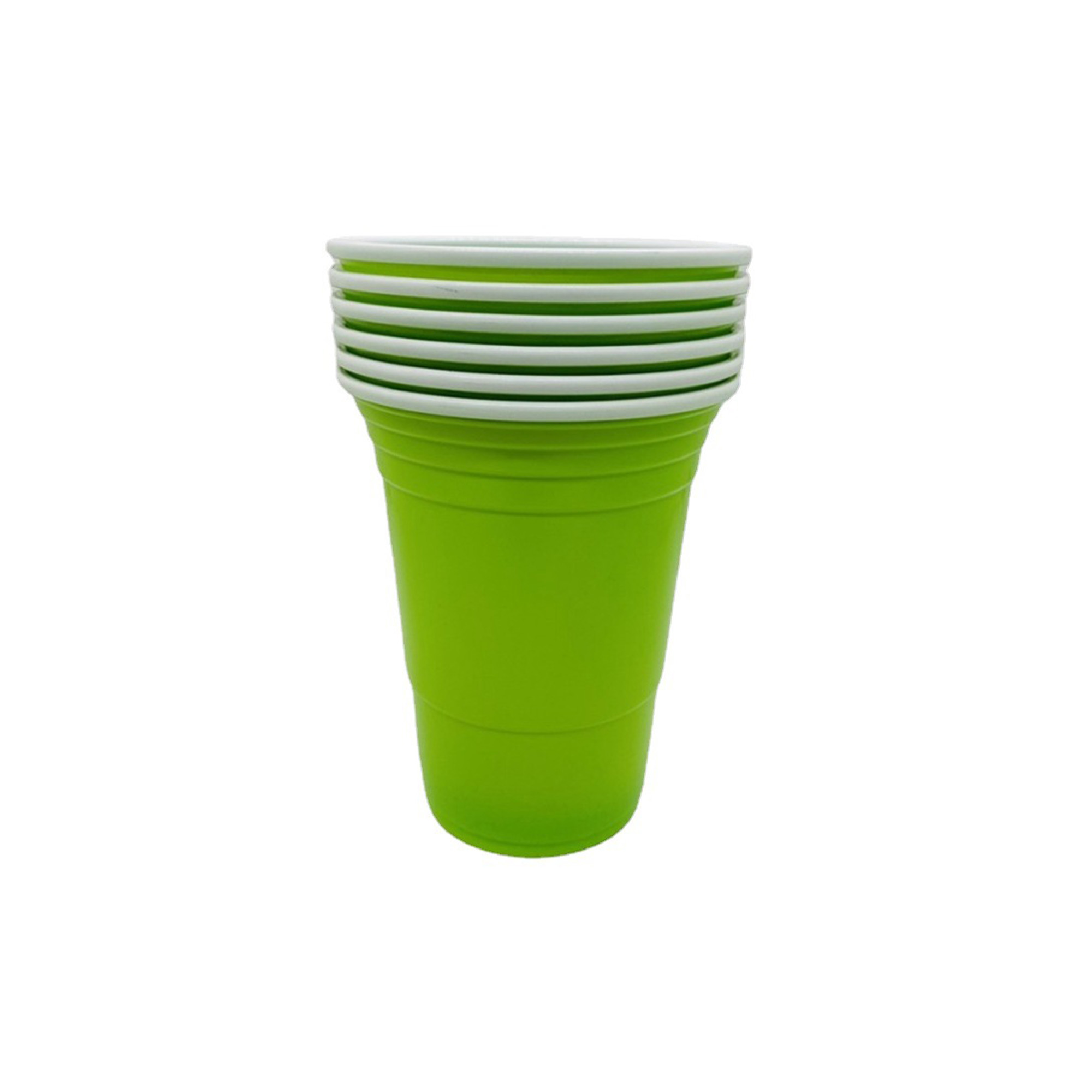 16oz Multi - Color Plastic Party Game Cups 6