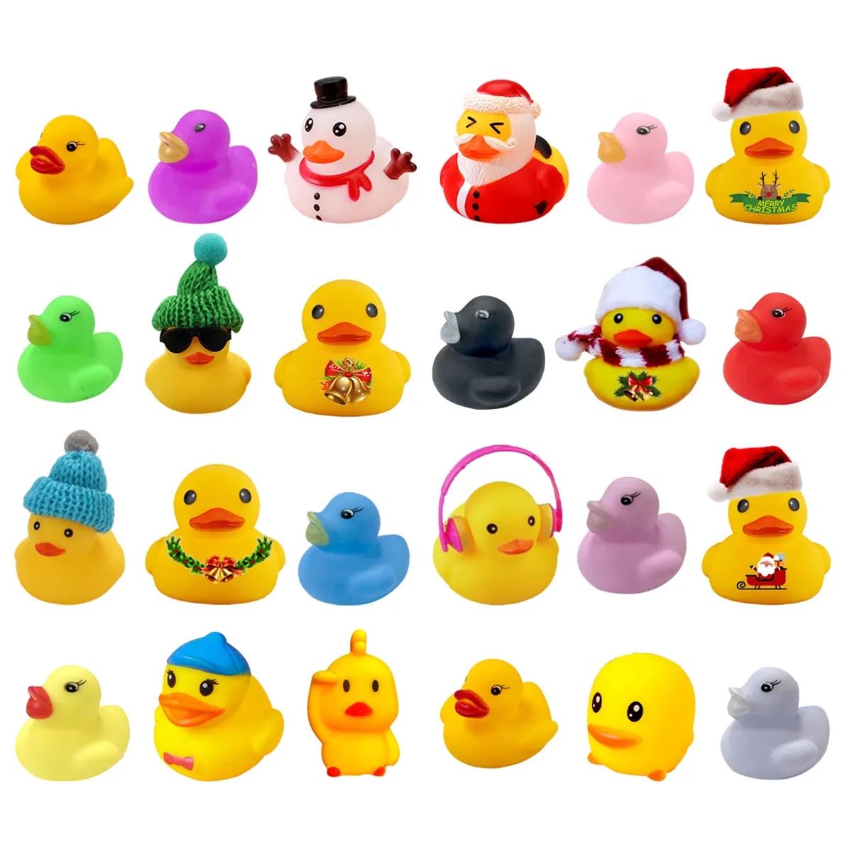 24 Pack Christmas Rubber Ducks 3