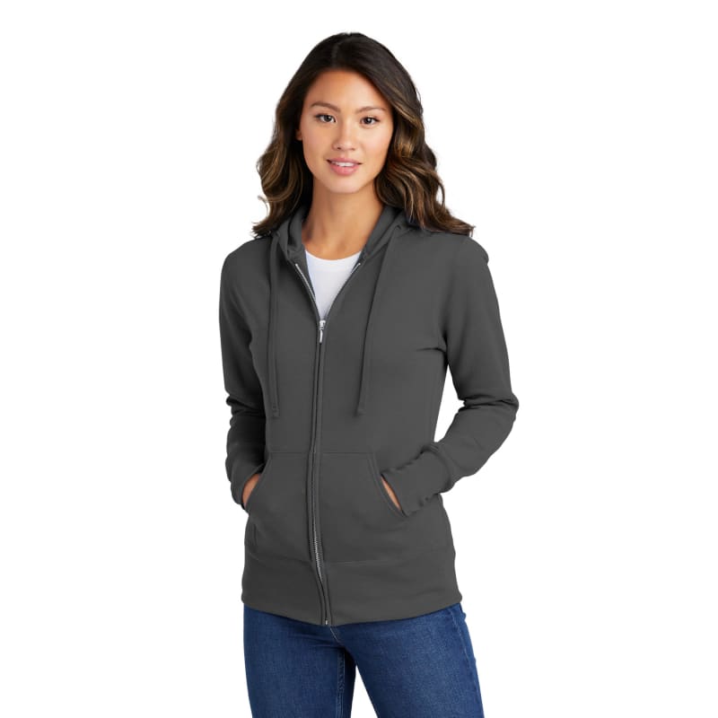 Port & Company Women's Core Fleece Full-Zip Hooded Sweatshirt., custom hoodie or sweatshirt with logo imprint 64