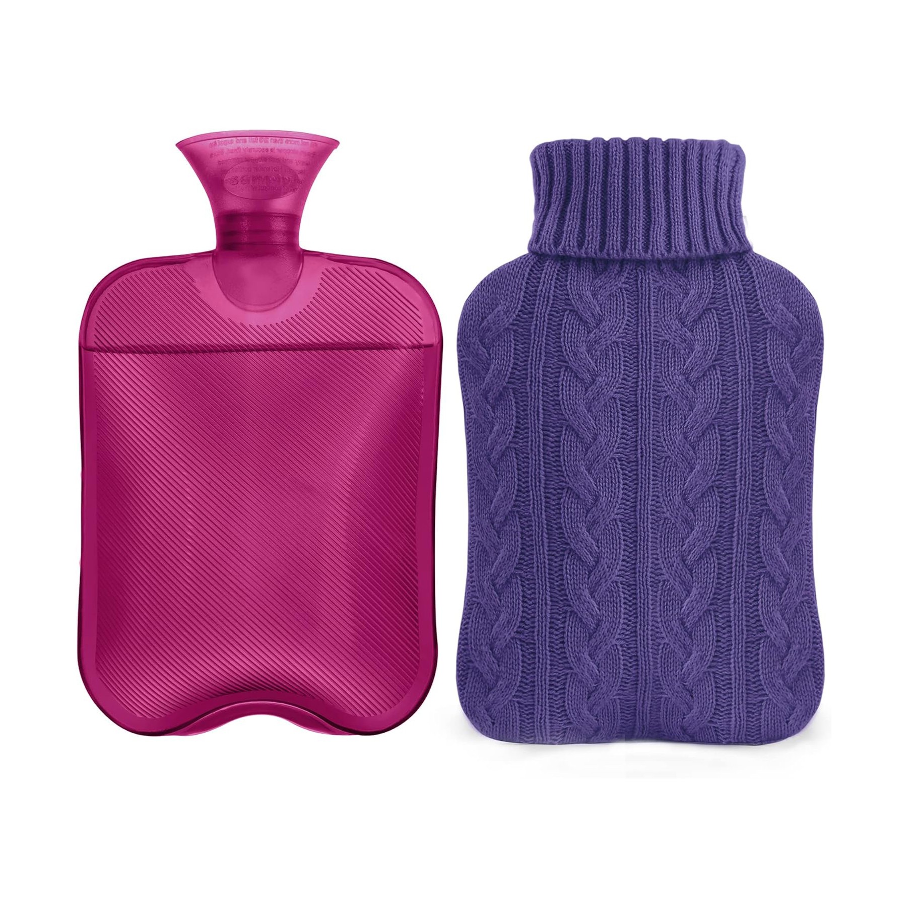 Hot Water Bottle with Knitted Cover 8