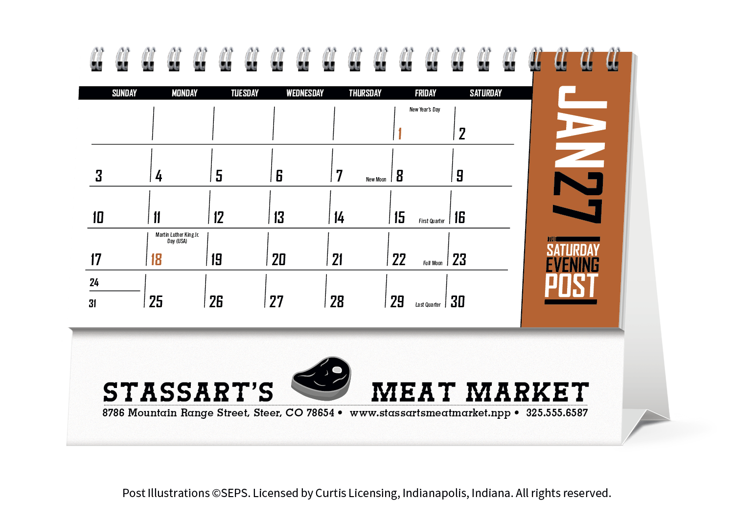 Triumph® Calendars The Saturday Evening Post Desk Calendar 45