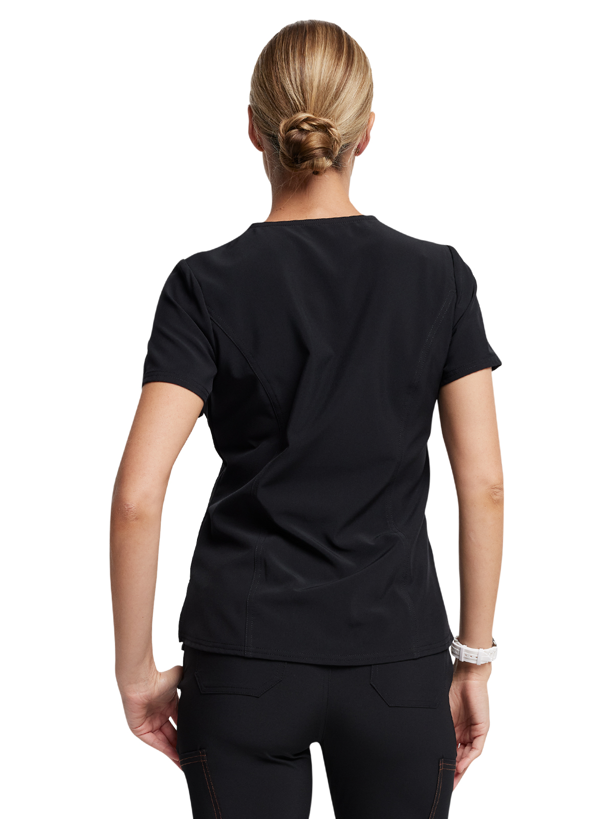 Dickies Riveting Women's Tuckable One Pocket V-Neck Top