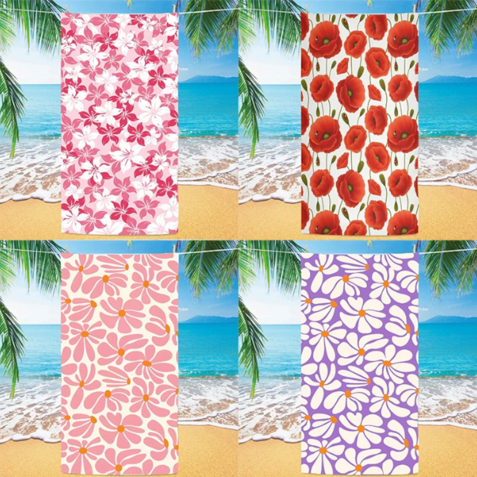 Large Quick Drying Beach Towel 2