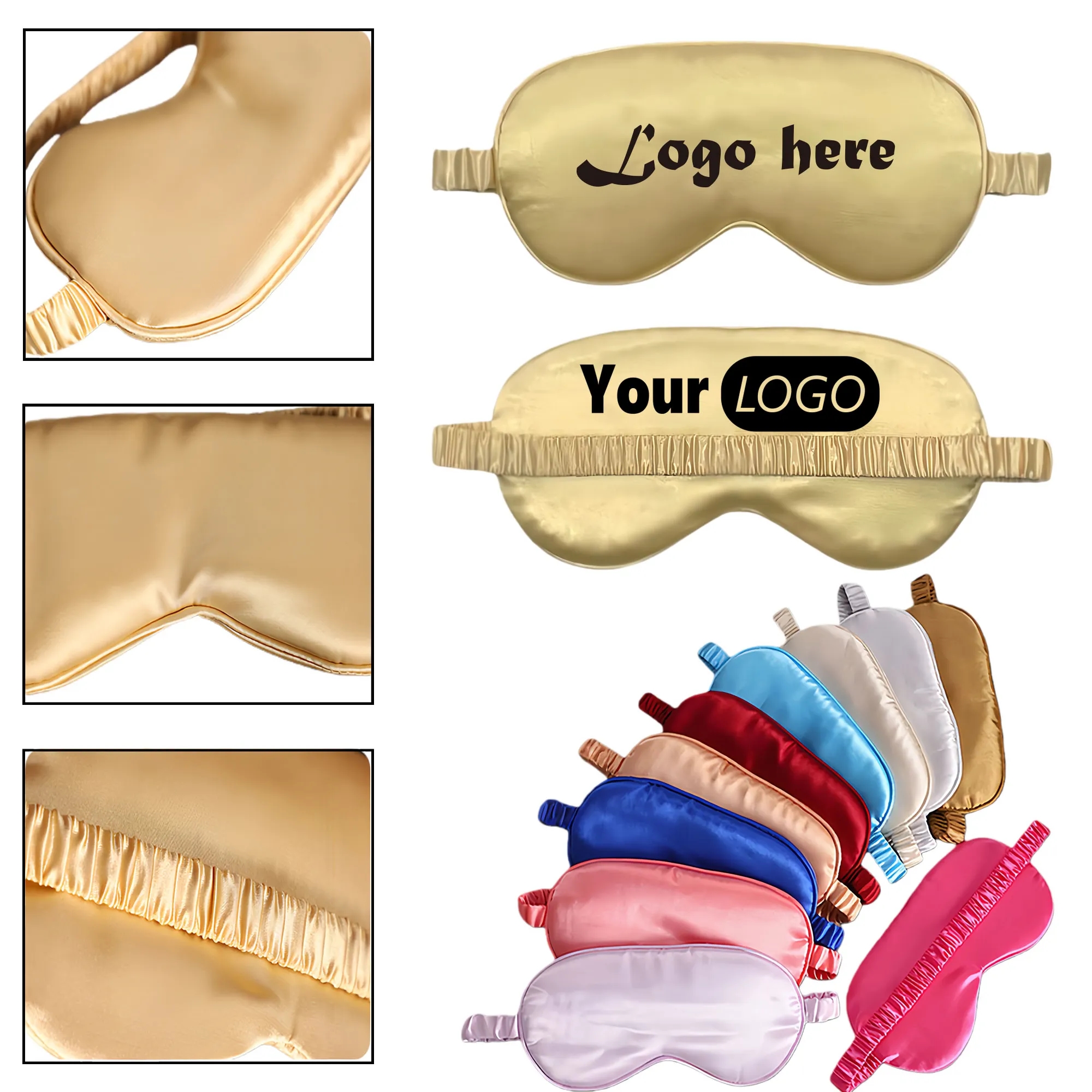 Soft Silk Like Adjustable Light Blocking Eye Mask