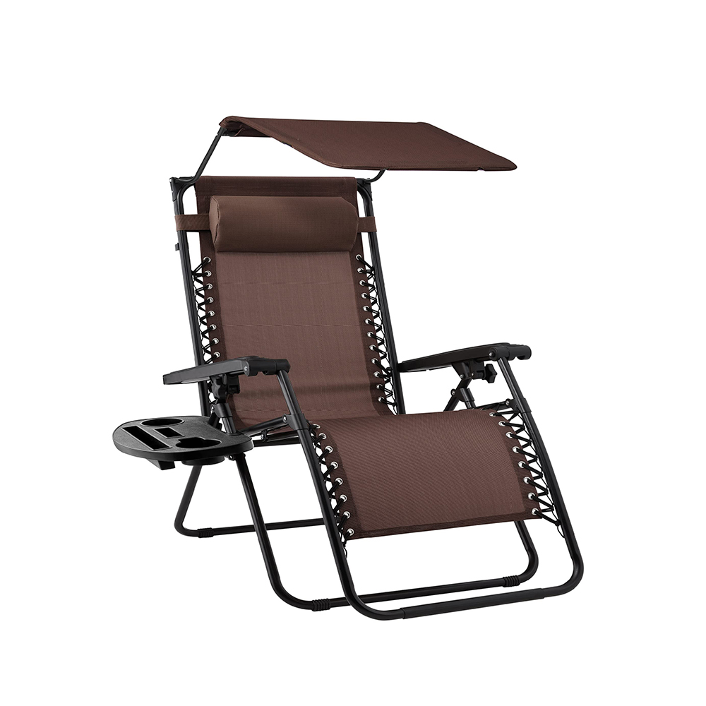 Zero Gravity Lounger with Canopy Shade 12