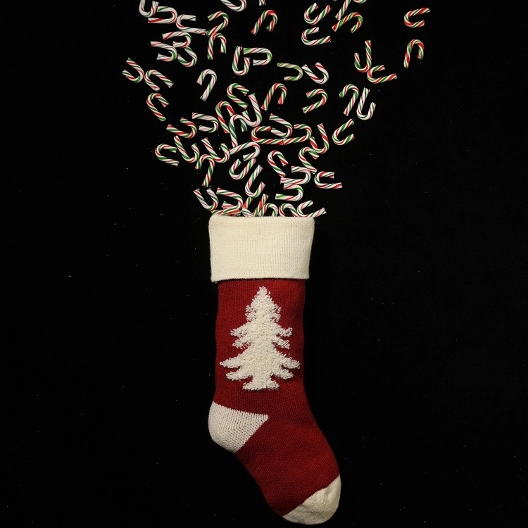 Cute Knitted Christmas Stocking 6