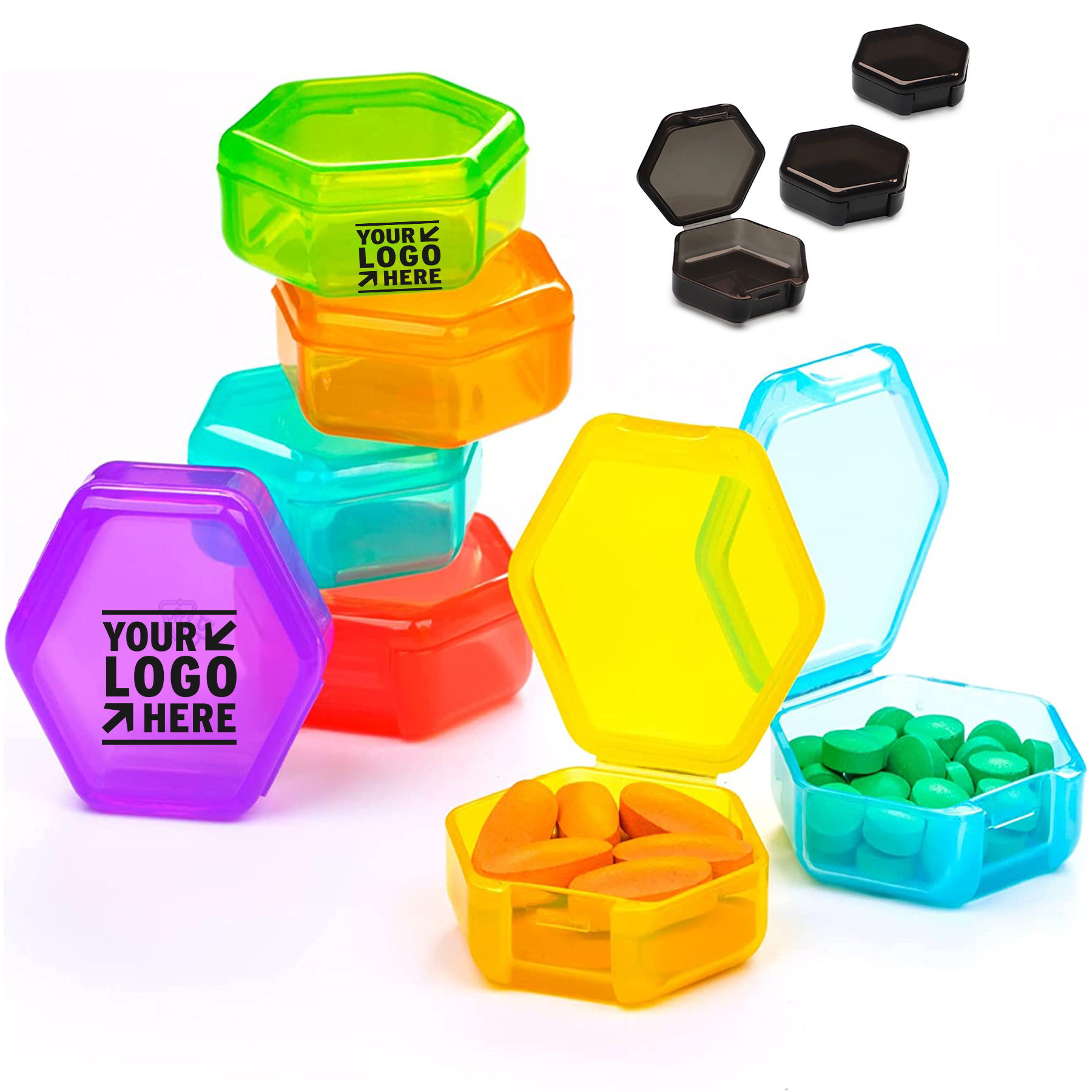 Small Pill Organizer Travel Pill Box 2
